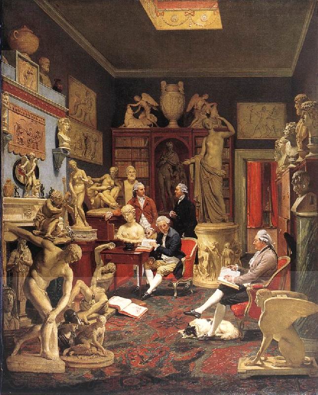 ZOFFANY  Johann Charles Towneley in his Sculpture Gallery Spain oil painting art